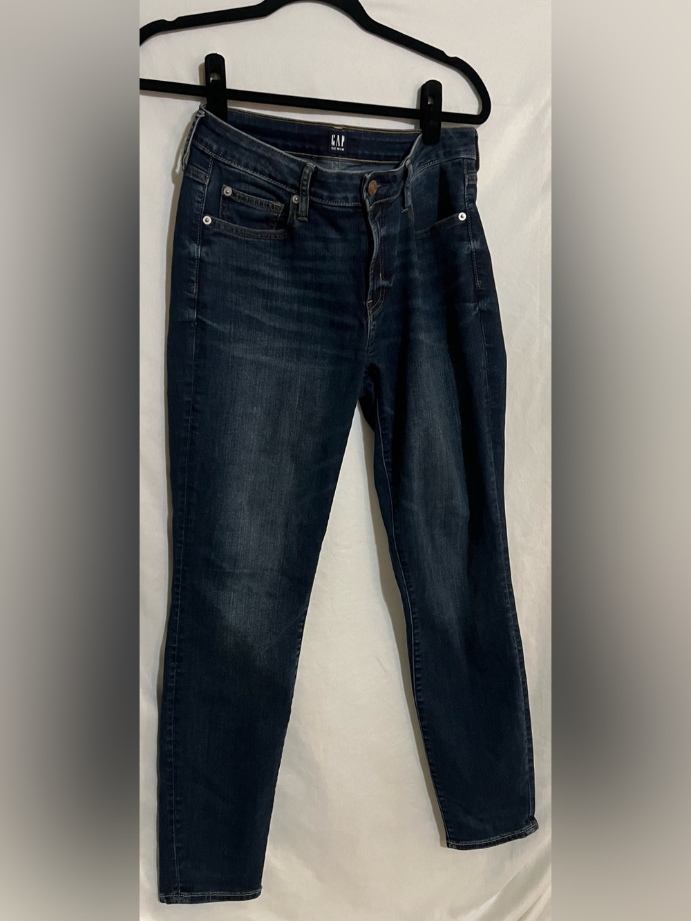 GAP Denim Jeans Dark Blue with Gold Stitching